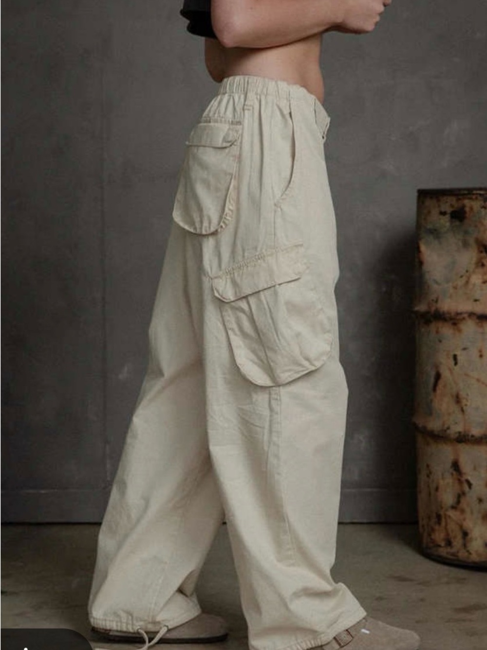 Elwood  Oversize Baggy Cargo pants Adjustable Leg Size M